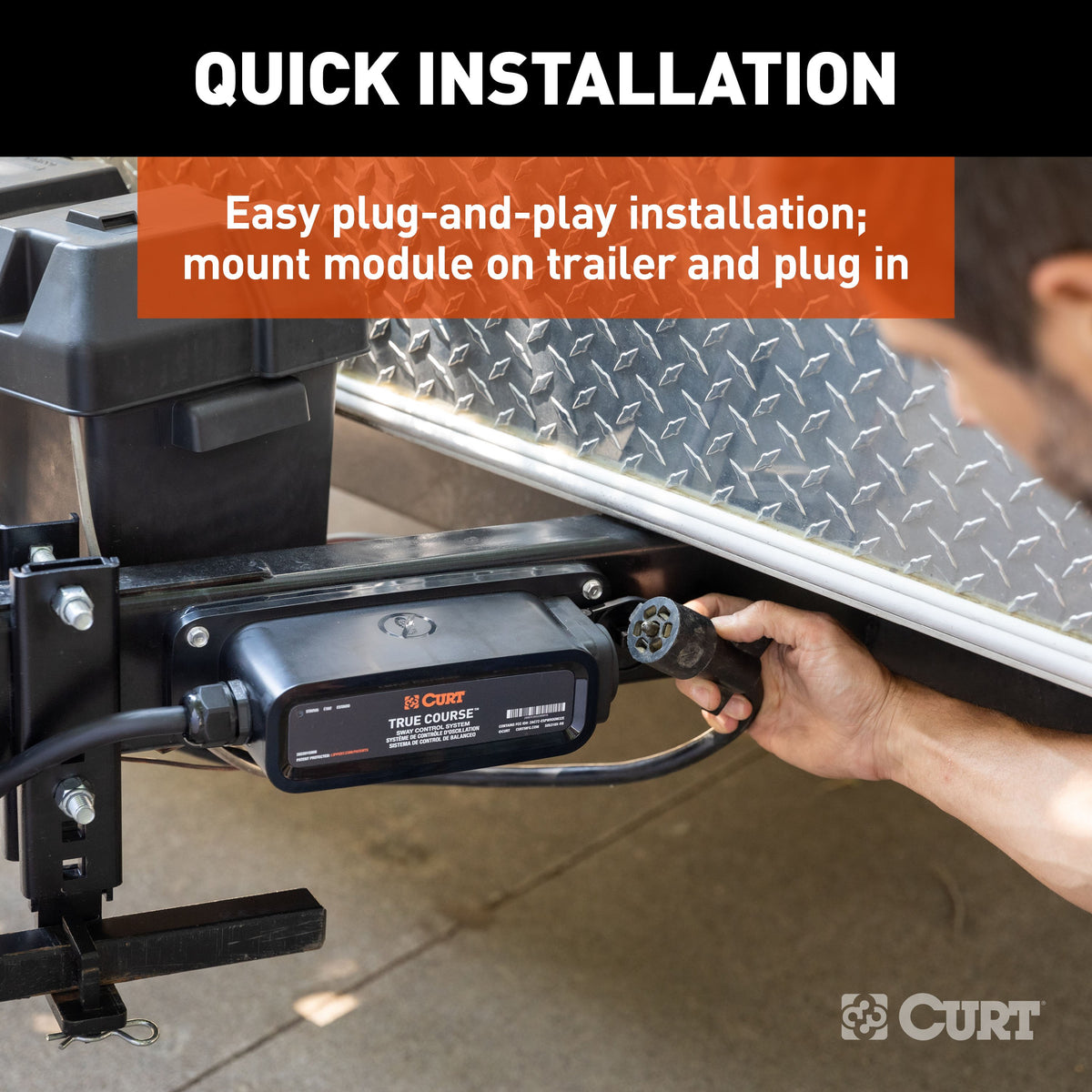 CURT 51202 True Course Advanced Bluetooth® Trailer Sway Control System
