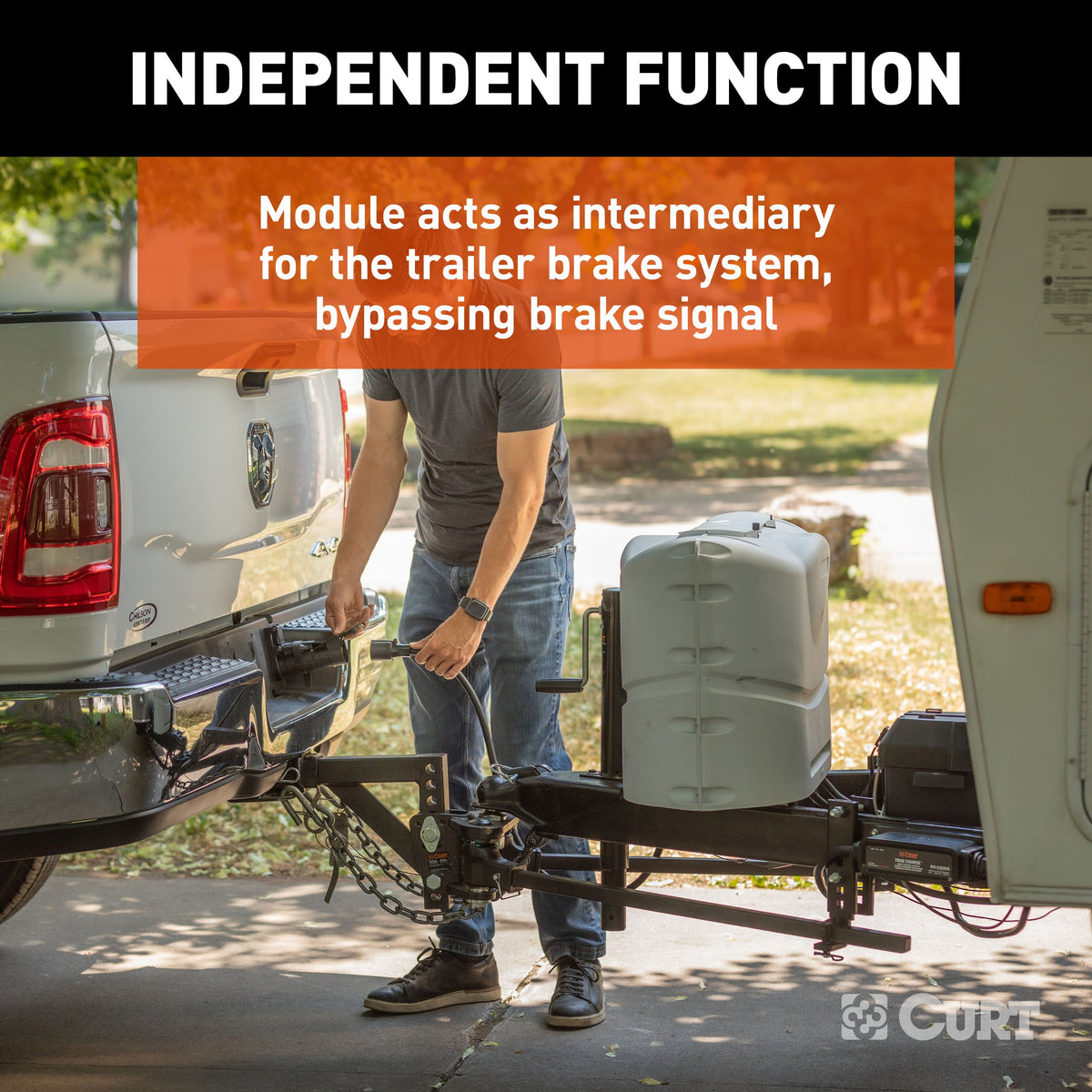 CURT 51202 True Course Advanced Bluetooth® Trailer Sway Control System