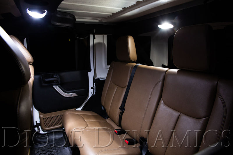 Diode Dynamics Wrangler JK 4dr Interior Kit Stage 2 - Cool - White - DD0364