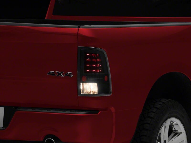 Raxiom 09-18 Dodge RAM 1500 LED Tail Lights- Black Housing- Clear Lens - R110154 - close-up view 4