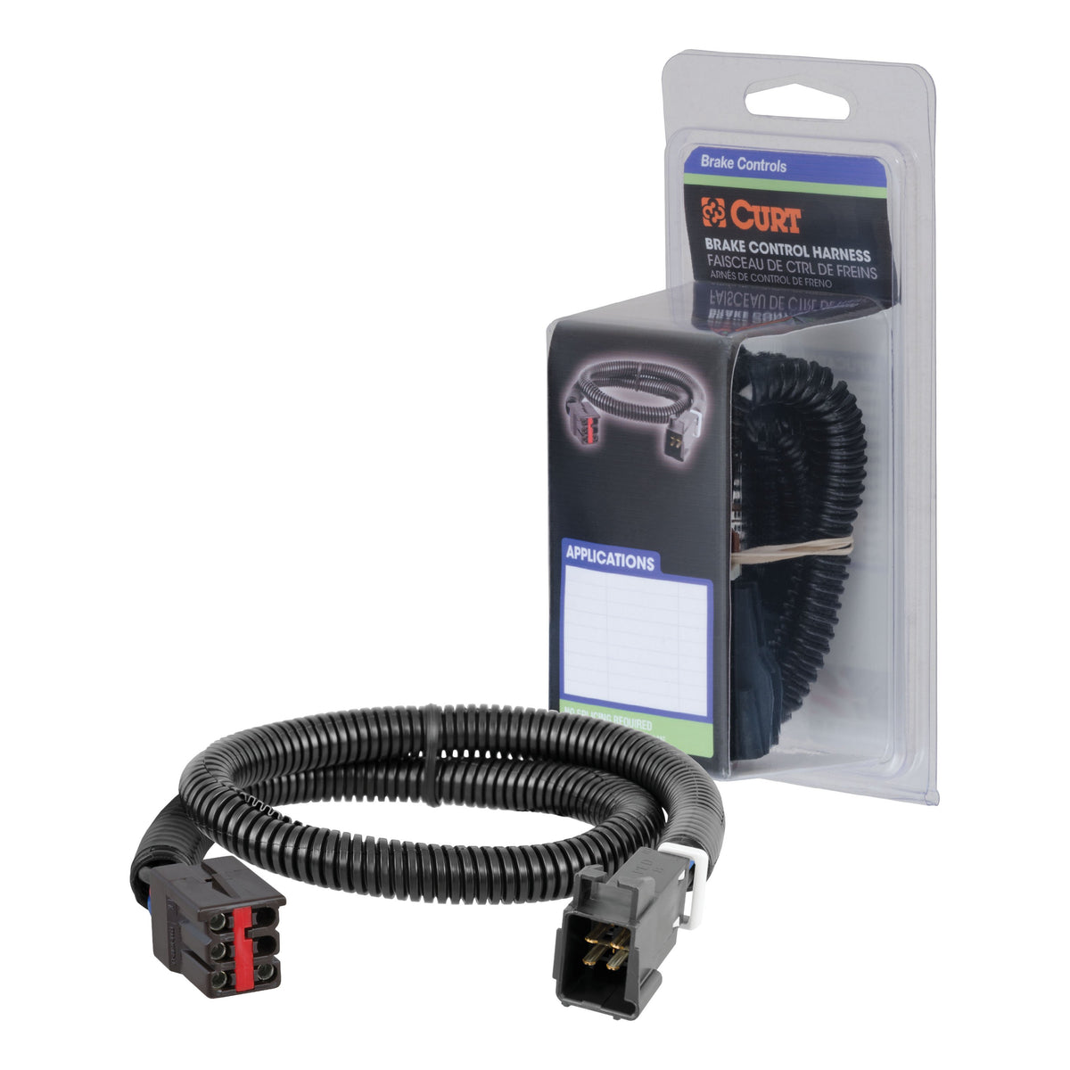 CURT 51323 Quick Plug Electric Trailer Brake Controller Wiring Harness, Fits Select Ford, Land Rover, Lincoln, Mercury Trucks and SUVs