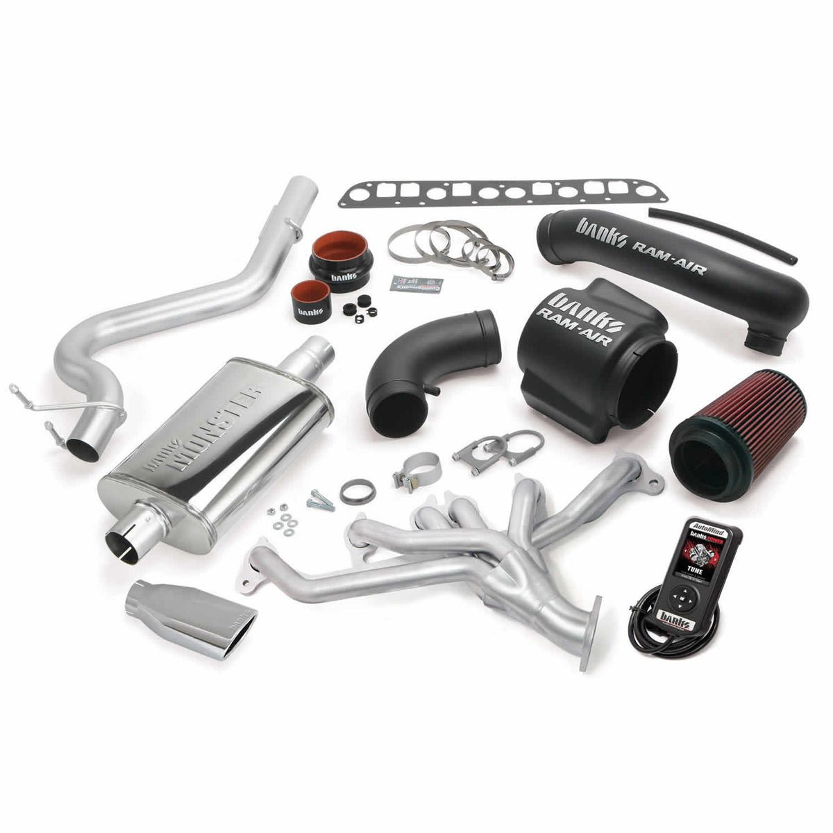 Banks Power 98-99 Jeep 4.0L Wrangler PowerPack System - SS Single Exhaust w/ Black Tip - 51331-B