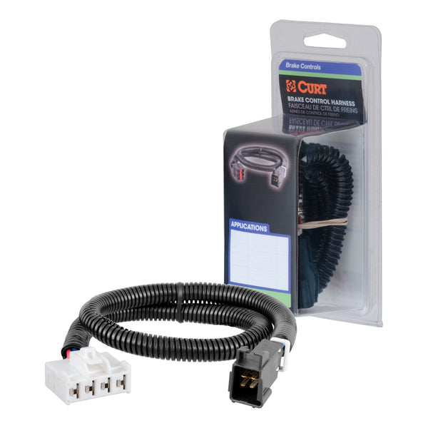 CURT 51333 Quick Plug Electric Trailer Brake Controller Wiring Harness, Fits Select Dodge Ram 1500, 2500, 3500, Dakota, Durango, Chrysler Aspen