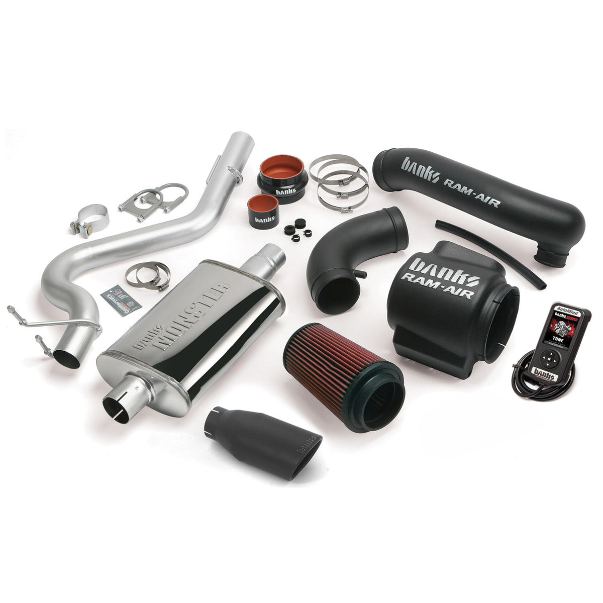 Banks Power 04-06 Jeep 4.0L Wrangler Stinger System - SS Single Exhaust w/ Black Tip - 51334-B