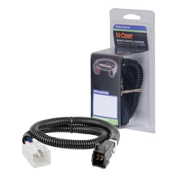 CURT 51363 Quick Plug Electric Trailer Brake Controller Wiring Harness, Fits Select Toyota 4Runner, Land Cruiser, Sequoia, Tacoma, Tundra, Lexus GX, LX