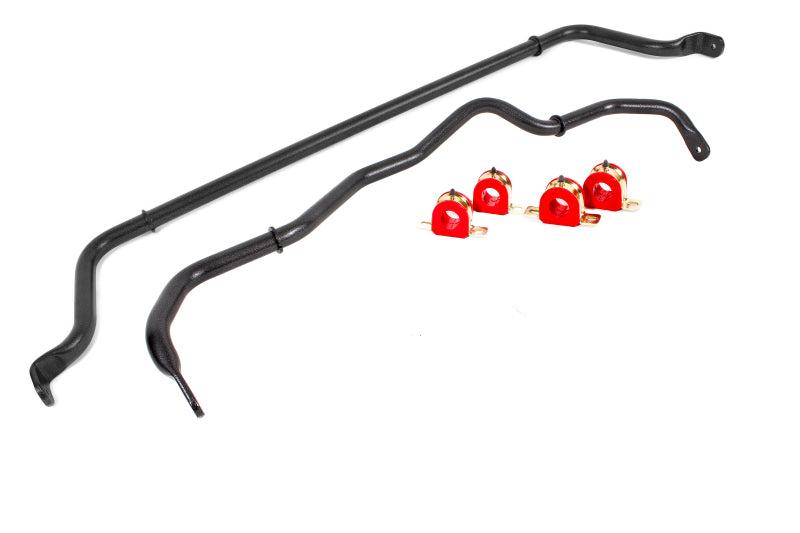 BMR 16-20 6th Gen Camaro Front & Rear Sway Bar Kit w/ Bushings - Black Hammertone - SB049H