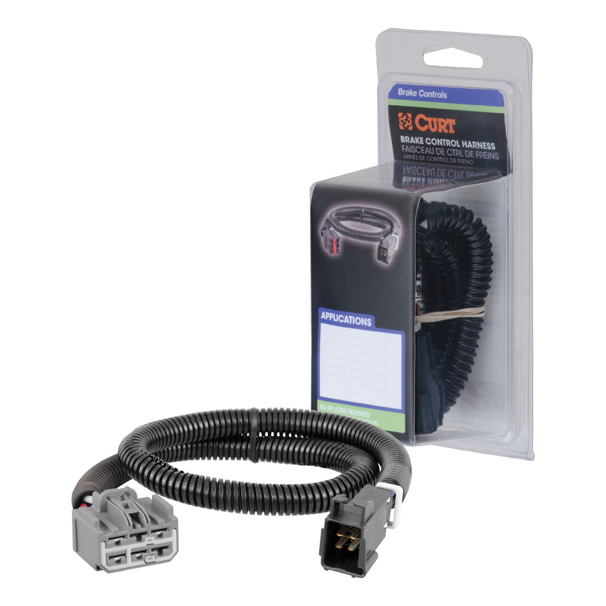 CURT 51423 Quick Plug Electric Trailer Brake Controller Wiring Harness, Fits Select Buick Enclave, GMC Acadia, Chevrolet Traverse, Saturn Outlook