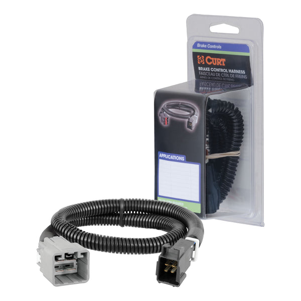 CURT 51439 Quick Plug Electric Trailer Brake Controller Wiring Harness, Fits Select Dodge, Ram 1500, 2500, 3500