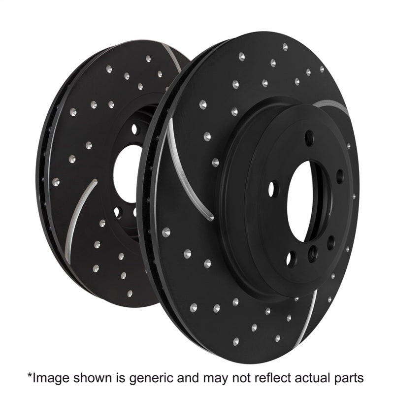 EBC 86-89 Mazda RX7 2.4 (1.3 Rotary)(Vented Rear Rotors) Bluestuff Front Brake Pads - DP5763NDX for 1986-1995 Mazda RX 7 - fr