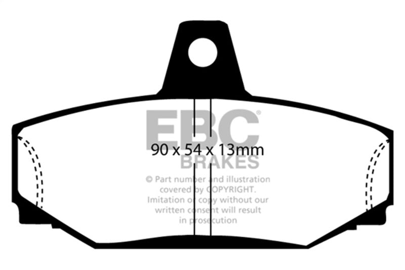 EBC 83-90 Volvo 760 2.3 Turbo (ABS) (Girling) Greenstuff Rear Brake Pads - DP2793