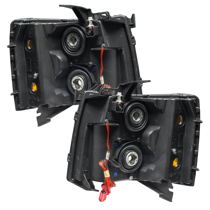 Oracle Lighting 07-13 Chevrolet Silverado Assembled Halo Headlights Round Style -Blue SEE WARRANTY - 7105-002
