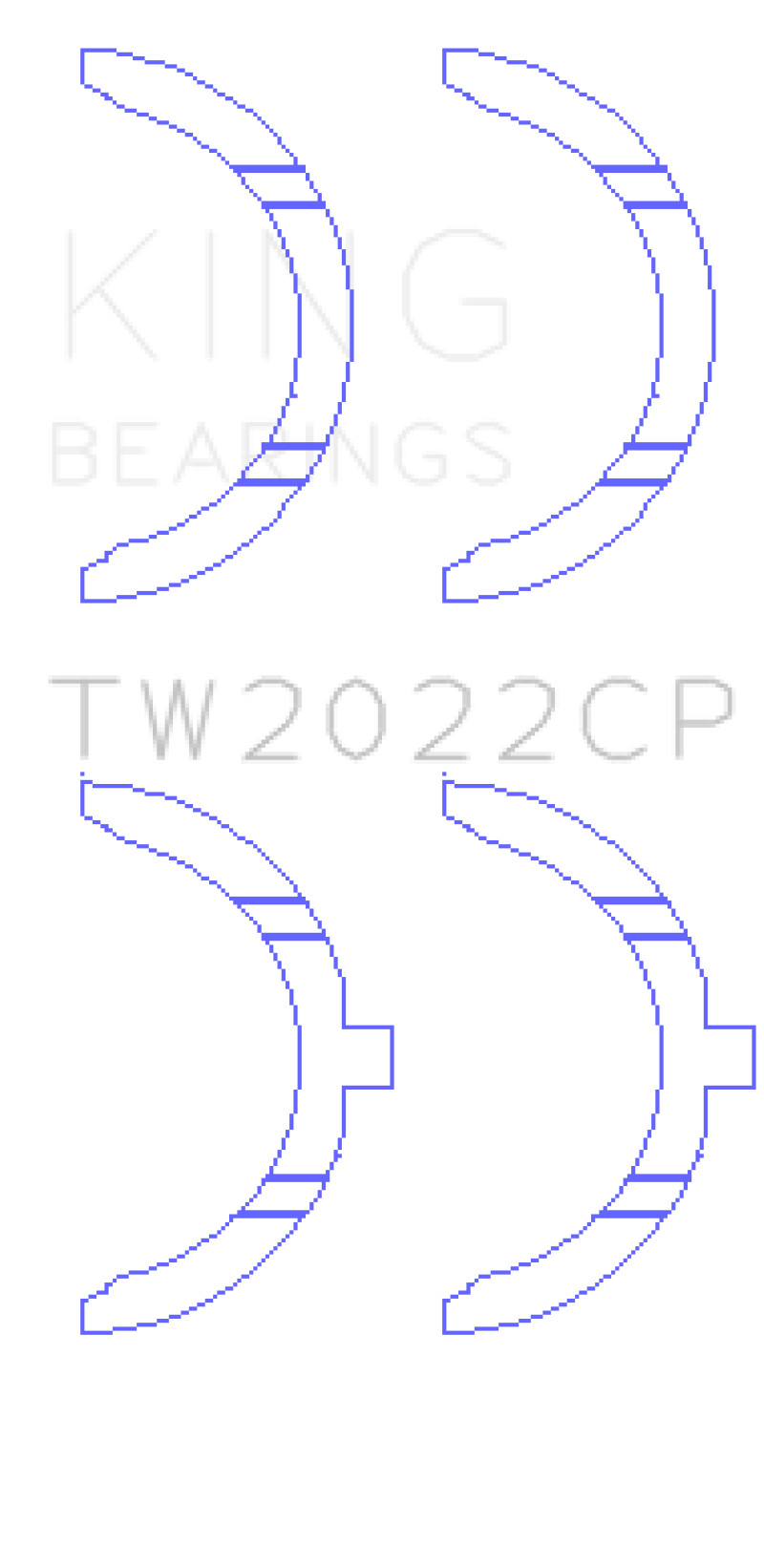 King Ford Escort/Sierra YB 2.0L DOHC Cosworth Thrust Washer Set - TW2022CP