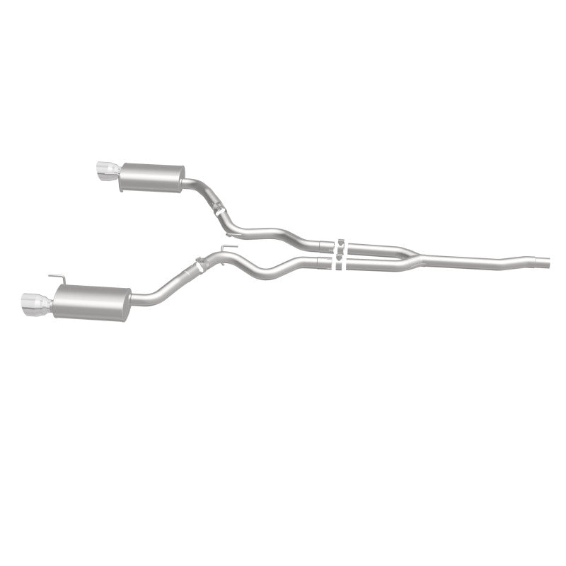 MagnaFlow Cat Back, SS, 2.5in, Street, Dual Split Polished 4.5in Tips 2015 Ford Mustang Ecoboost - 19097