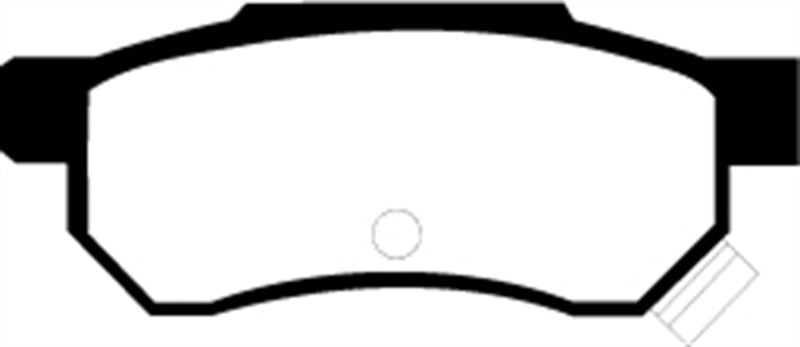 EBC 92-94 Acura Integra 1.7 Vtec Redstuff Rear Brake Pads - DP3642/2C for 1988-2001 Honda Civic - detail view