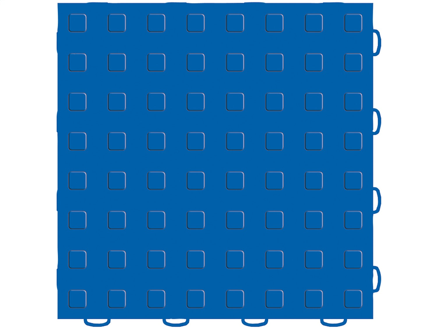 Weathertech - WeatherTech® TechFloor™ - 12 in. x 12 in. Solid Floor Tile w/Raised Squares - 51T1212SS BL