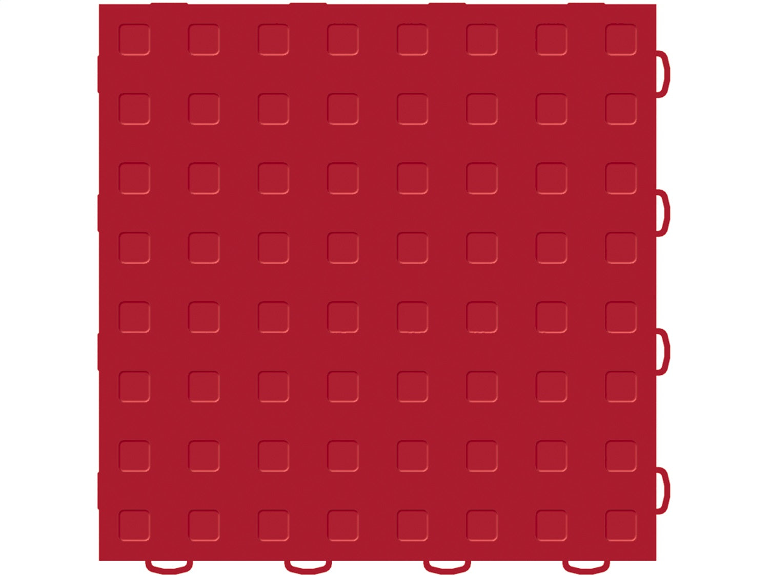 Weathertech - WeatherTech® TechFloor™ - 12 in. x 12 in. Solid Floor Tile w/Raised Squares - 51T1212SS RD