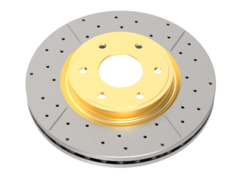 DBA 99+ Chevrolet Silverado Front Cross Drilled & Slotted Street Series Rotor - DBA2000X