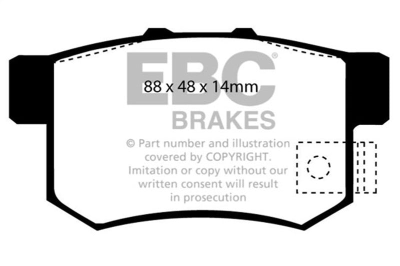 EBC Brakes Bluestuff Street and Track Day Brake Pads - DP5781/2NDX
