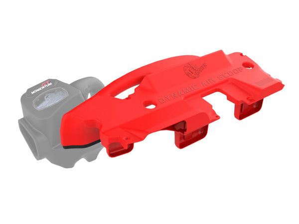 aFe POWER Red Edition Dynamic Air Scoop XL for Intake Kits 50-70119D and 50-70119R - 50-70119AR