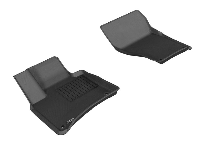 3D MAXpider 2011-2018 Porsche/Volkswagen Cayenne/Touareg Kagu 1st Row Floormat - Black - L1PO01011509