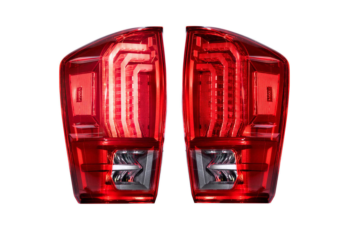 Morimoto - XB LED Tail Lights: Toyota Tacoma (16-23) (Pair / Red Lens) - LF703