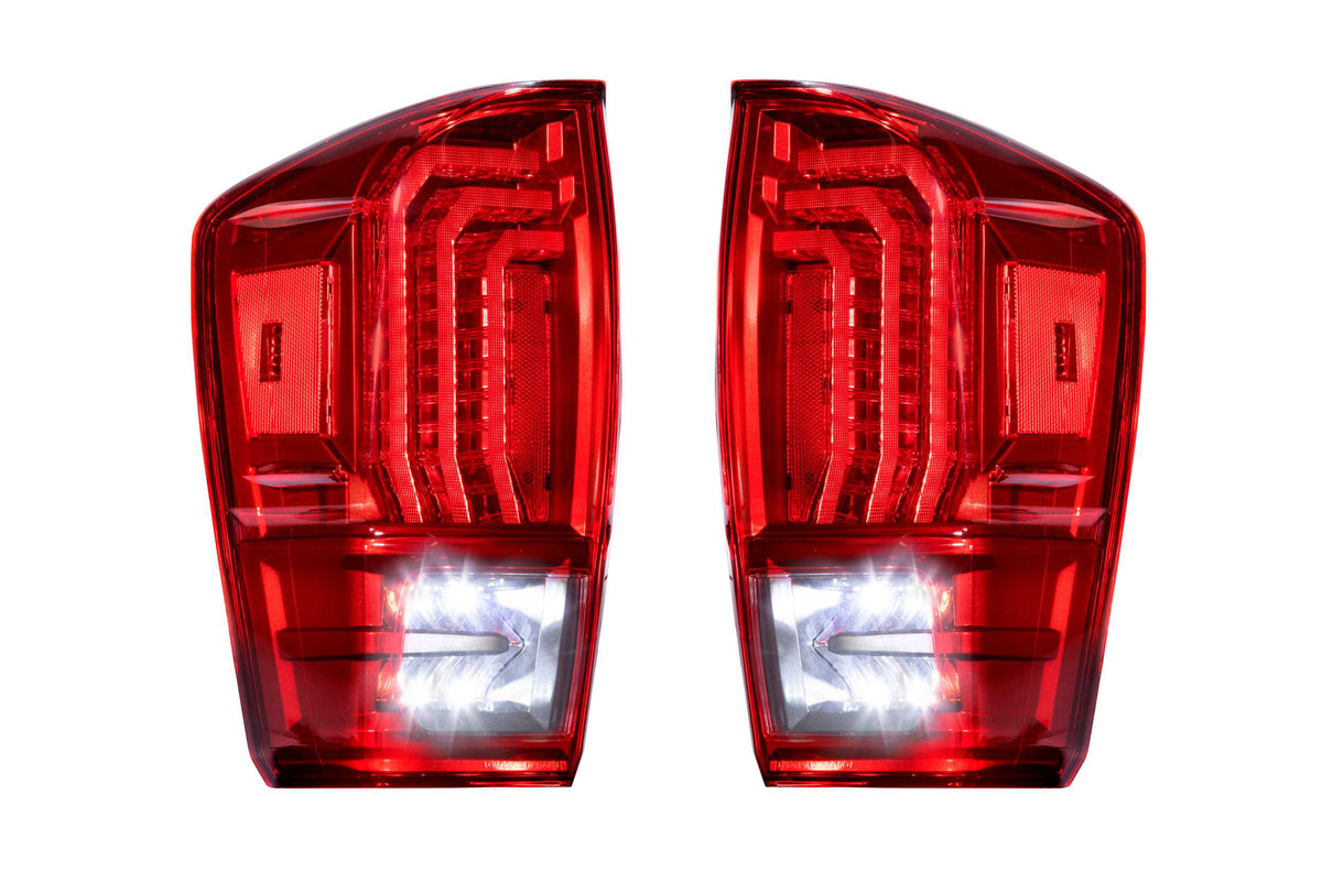 Morimoto - XB LED Tail Lights: Toyota Tacoma (16-23) (Pair / Red Lens) - LF703