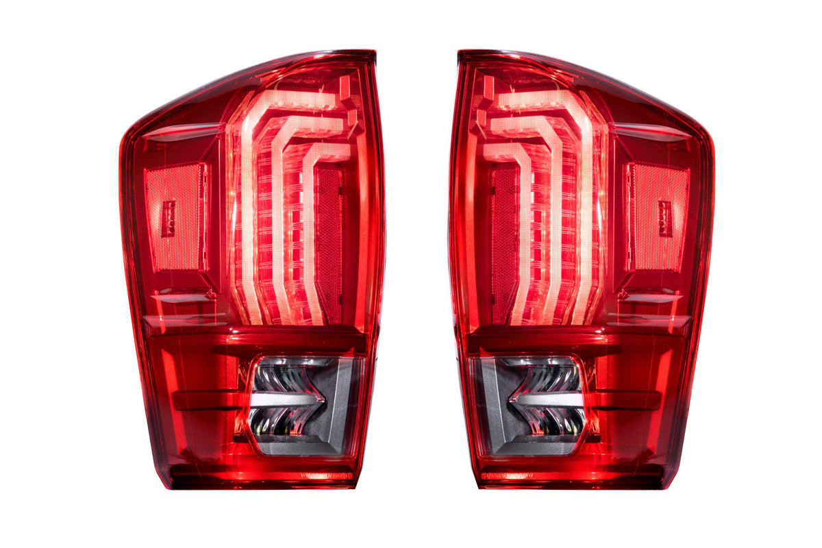 Morimoto - XB LED Tail Lights: Toyota Tacoma (16-23) (Pair / Red Lens) - LF703