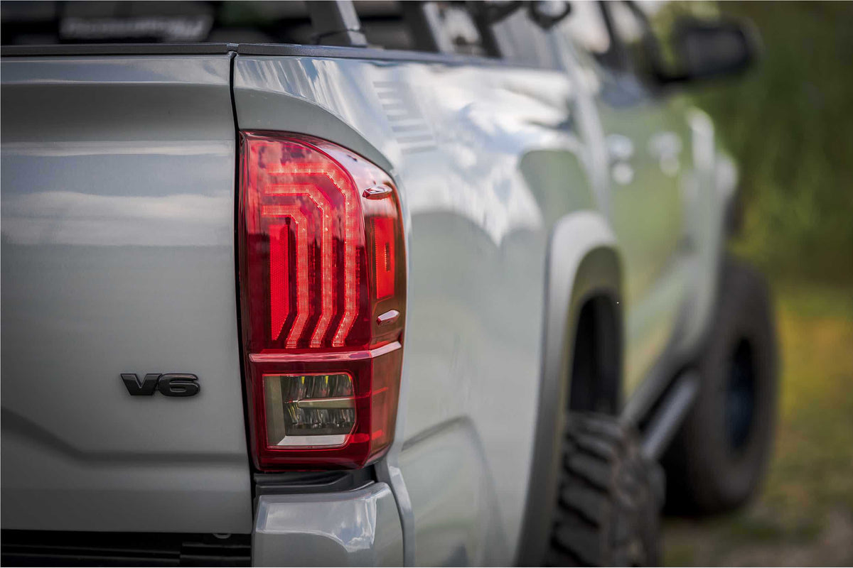 Morimoto - XB LED Tail Lights: Toyota Tacoma (16-23) (Pair / Red Lens) - LF703