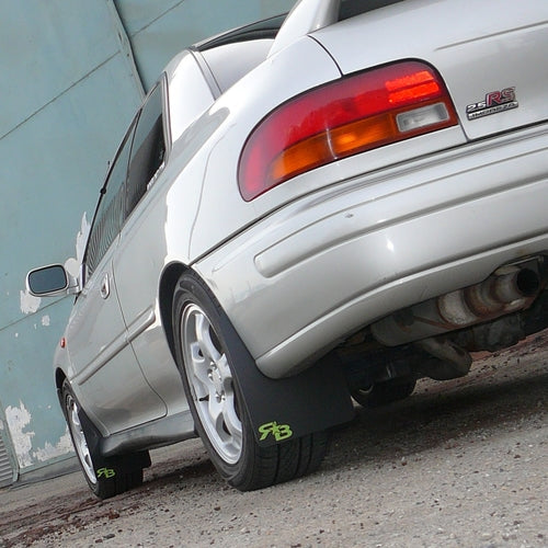 RokBlokz - Subaru Impreza, 2.5RS, Outback Sport 1993-2001 Rally Mud Flaps for 1993-2001 Subaru Impreza - front view