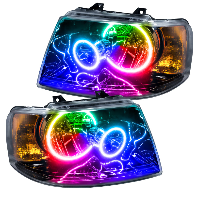 Oracle 03-06 Ford Expedition SMD HL - Black - ColorSHIFT w/o Controller SEE WARRANTY - 7154-334