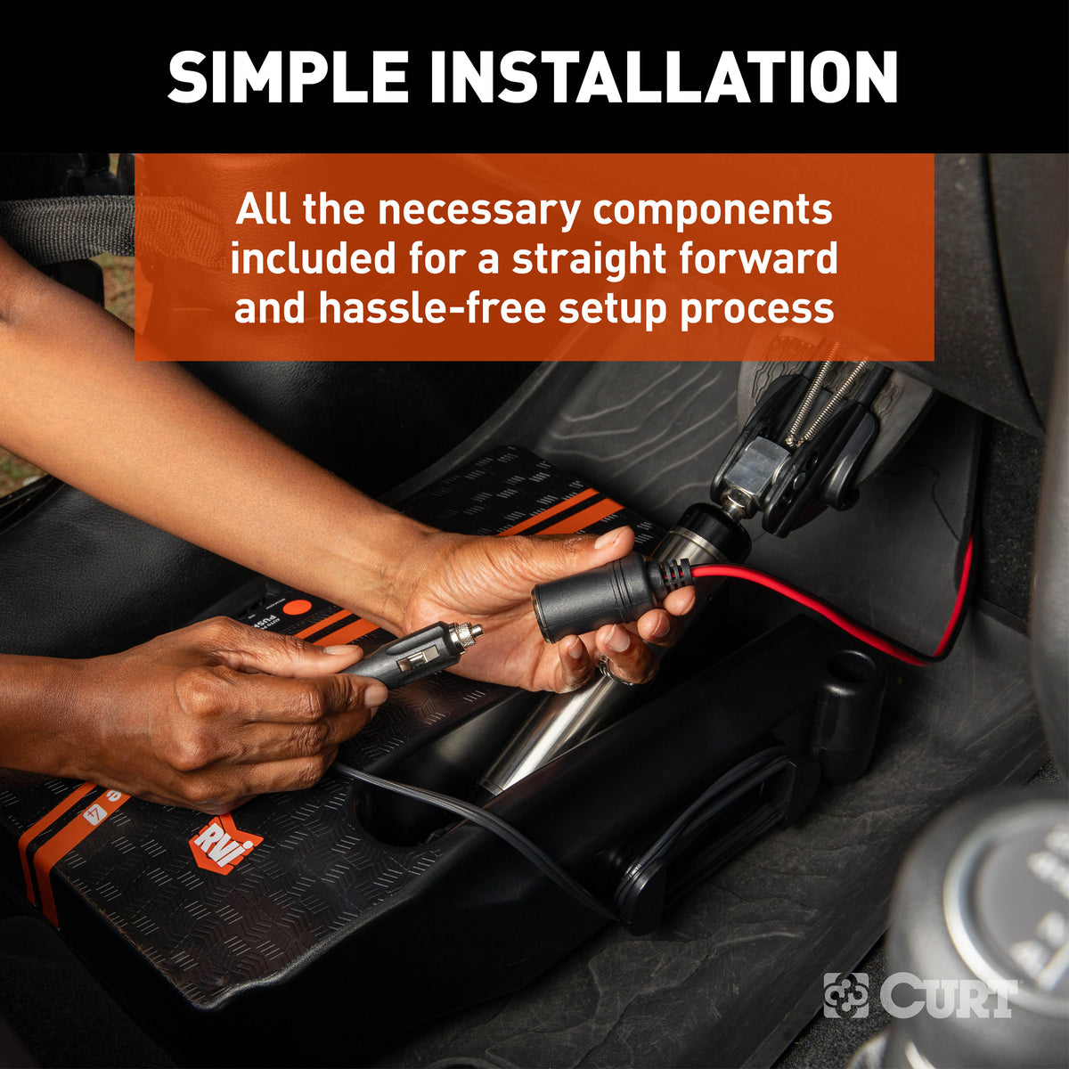 CURT 12-Volt Battery Direct Kit for RVibrake