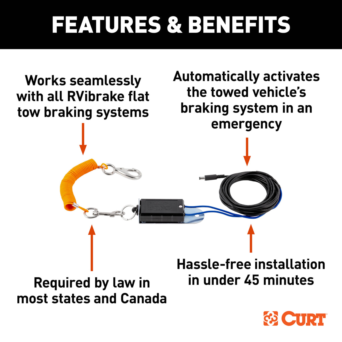 CURT 52210 Breakaway System for RVibrake