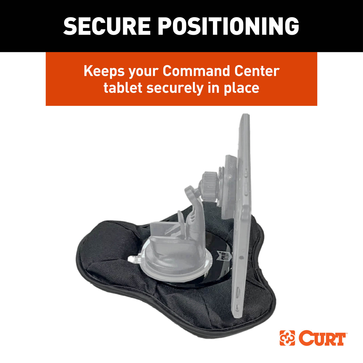 CURT 52213 RVibrake Bean Bag Dash Mount for Command Center Tablet