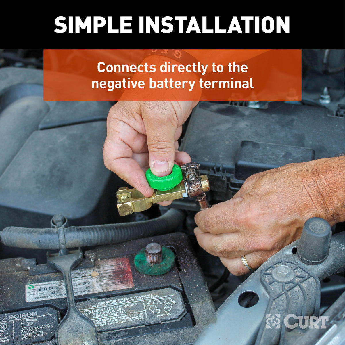 CURT 52216 Towed Battery Disconnect for RVibrake
