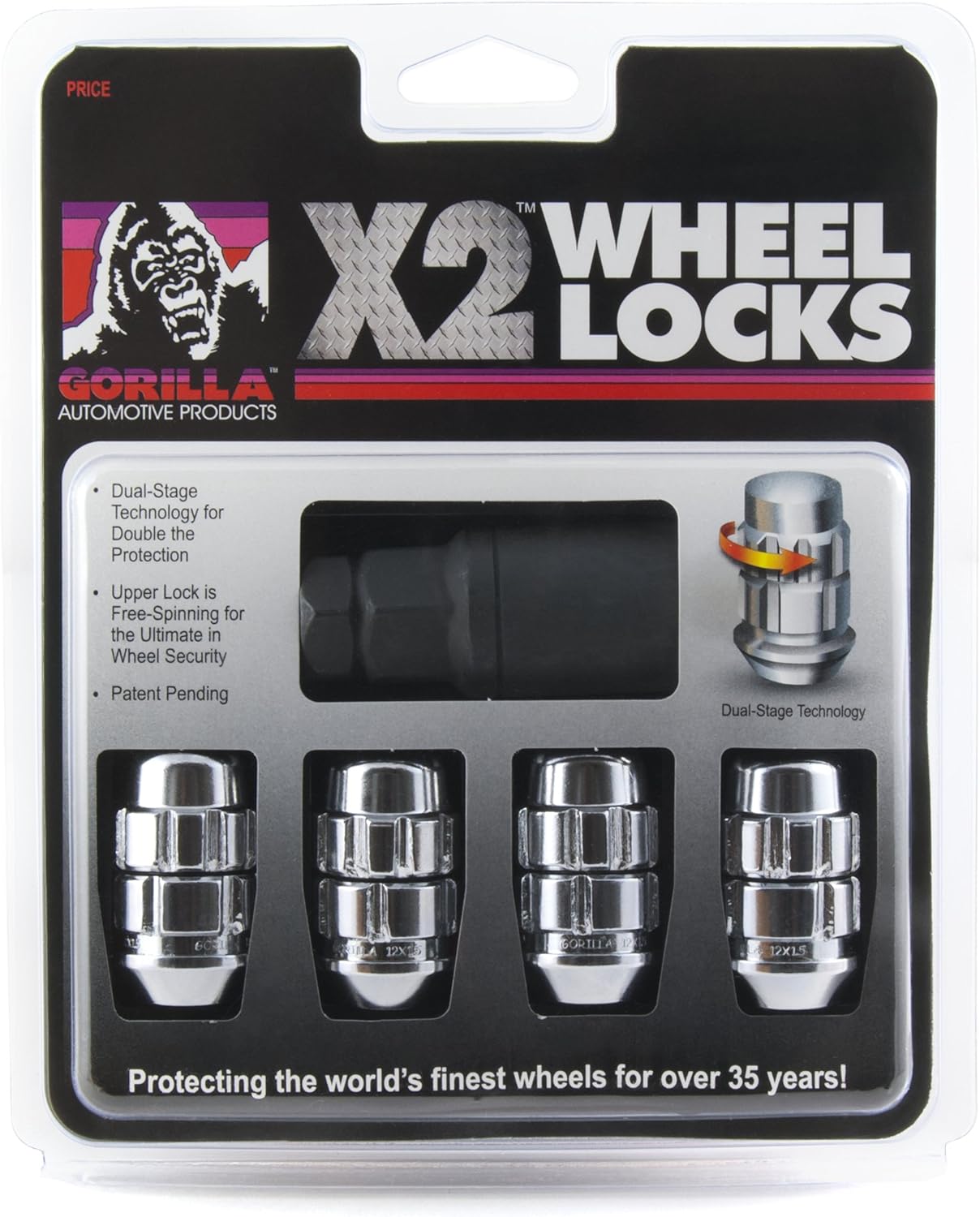 Gorilla Automotive - X2 Lock Acorn 12-1.50 CHR Clam - 71631X