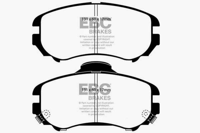 EBC 07-08 Hyundai Elantra 2.0 Yellowstuff Front Brake Pads - DP41643R