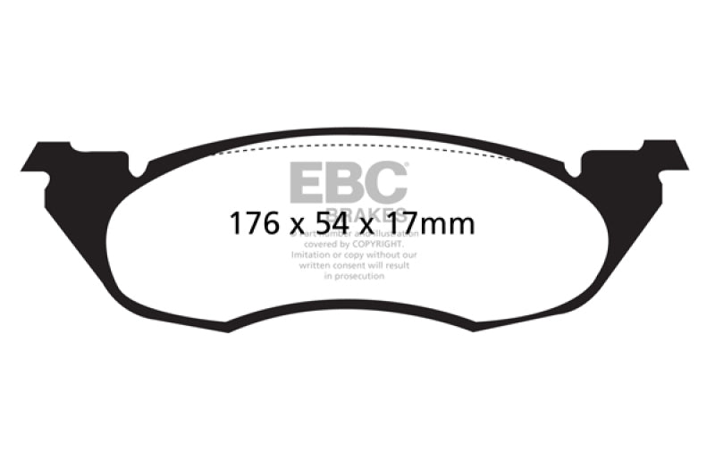 EBC 91-96 Dodge Dakota 2WD 2.5 Greenstuff Front Brake Pads - DP61632