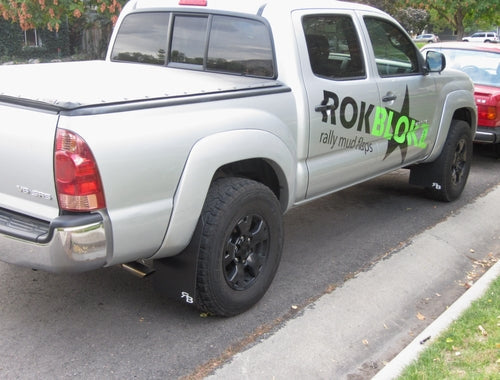RokBlokz - Toyota Tacoma (2nd Gen) 2005-2015 Mud Flaps for 2005-2015 Toyota Tacoma - front view