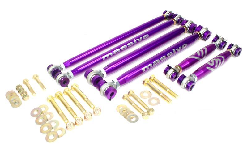 Massive RaceSpec Adjustable Traction Satisfaction Control Arm Watts Link Kit 1998-2011 Panther Chassis - Massive Speed System