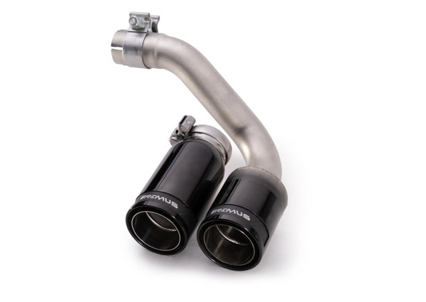 Remus 2016 BMW 2 Series F22/F23 84mm Black Chrome Straight w/Carbon Insert Tail Pipe Set - 0025 83CBR by Remus