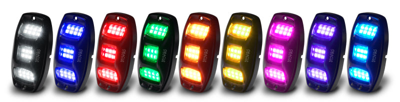 Oracle Underbody  RGB+W Wheel Well Rock Light Kit - 4 PCS - ColorSHIFT SEE WARRANTY - 5895-339