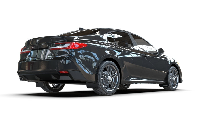 Rally Armor 25-26 Toyota Camry Basic Black Mud Flap Black Logo - MF133-BAS-BLK