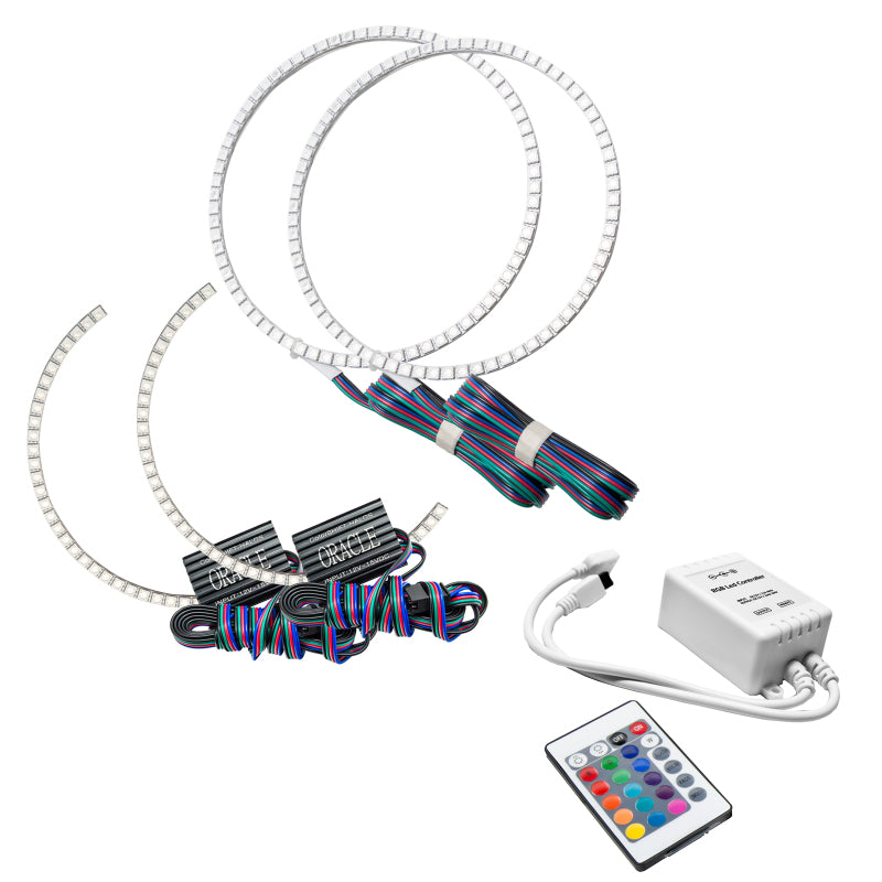 Oracle Toyota Tundra 14-17 Dual Halo Kit - ColorSHIFT w/ Simple Controller SEE WARRANTY - 2381-504