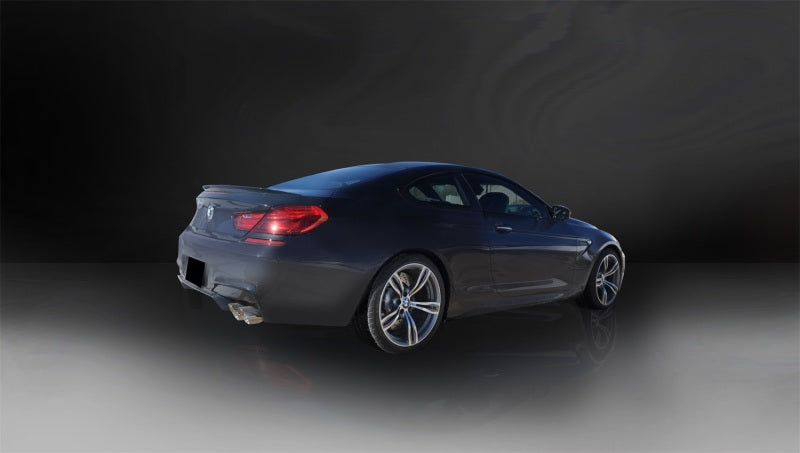 Corsa 2012-2017 BMW M6 F12 / F13 / F06 Polished Sport Axle-Back Exhaust - 14929 for 2012-2018 BMW M6 - detail view
