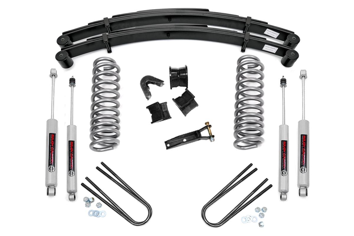 Rough Country - 2.5 Inch Lift Kit - Rear Springs - Ford F-100 4WD (1970-1976) - 530-70-7630