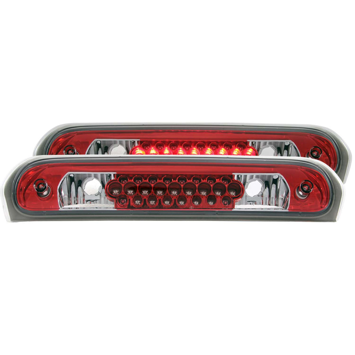 ANZO 2002-2008 Dodge Ram LED 3rd Brake Light Red/Clear - 531007 for 2002-2008 Dodge Ram 1500 - front view