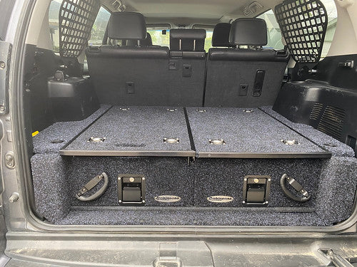Dobinsons - Rear Dual Roller Drawer System for Lexus GX460 2010-2023 with Fridge Slide with Rear A/c System - RDKITGX460AC