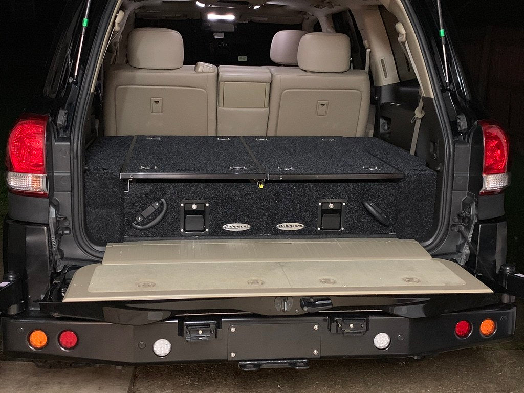Dobinsons - Rear Dual Roller Drawer System for Lexus LX570 2007-2020 with Fridge Slide - RDKITLX570