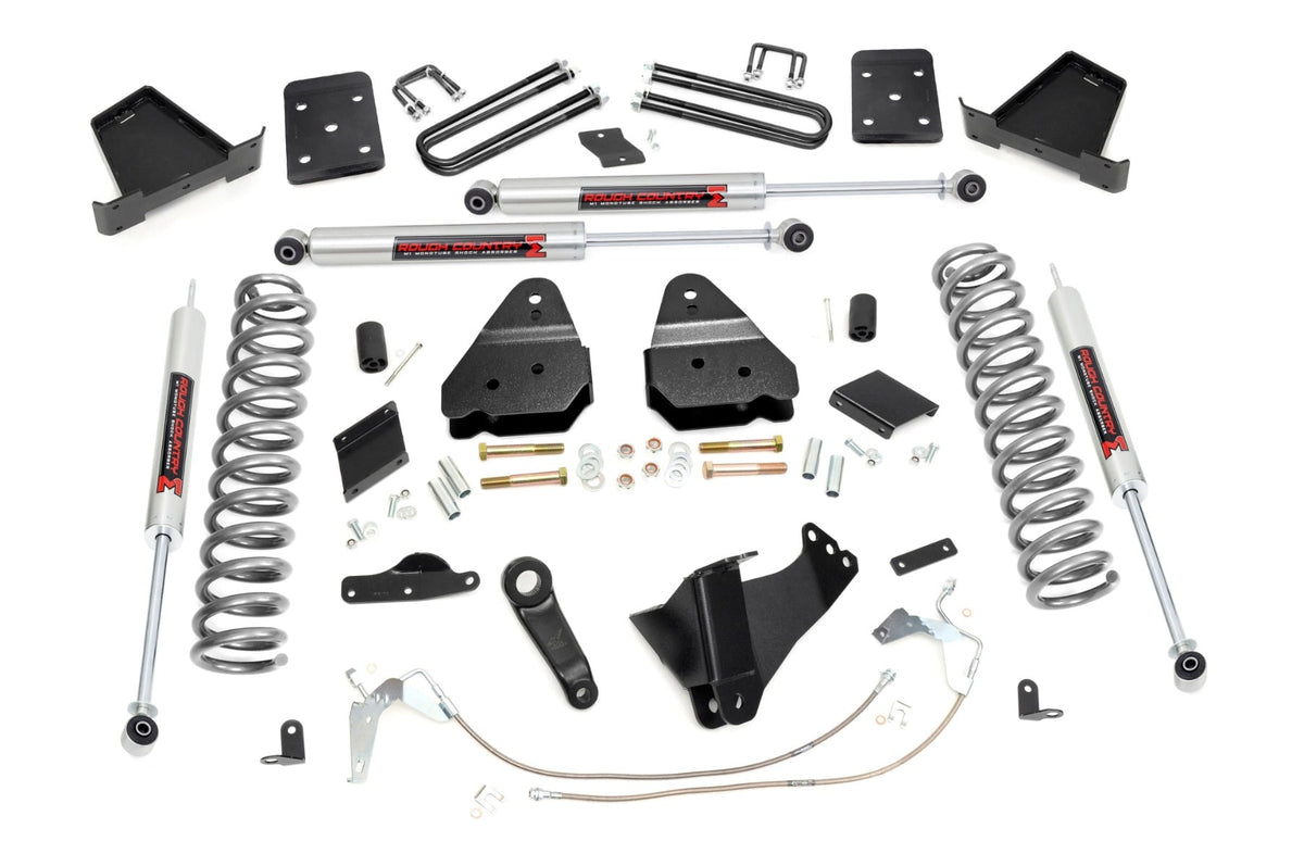 Rough Country - 6 Inch Lift Kit - Gas - No OVLD - M1 - Ford F-250 Super Duty 4WD (2011-2014) - 53340