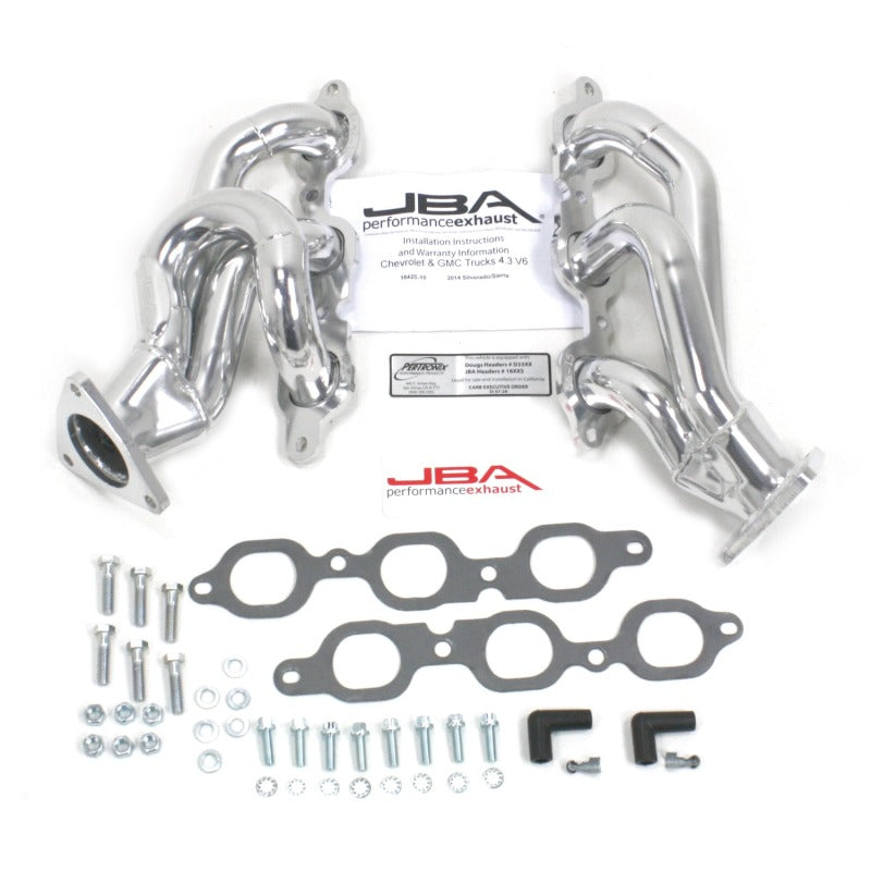 JBA 14-20 GM Truck 4.3L V6 1-5/8in Primary Silver Ctd Cat4Ward Header - 1842S-10JS